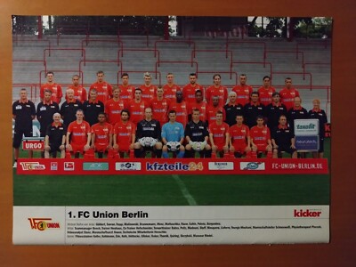 1. FC Union Berlin, Mannschaftsfoto 2010/11, 2. BL, Kicker,DIN A4,ungeklebt  