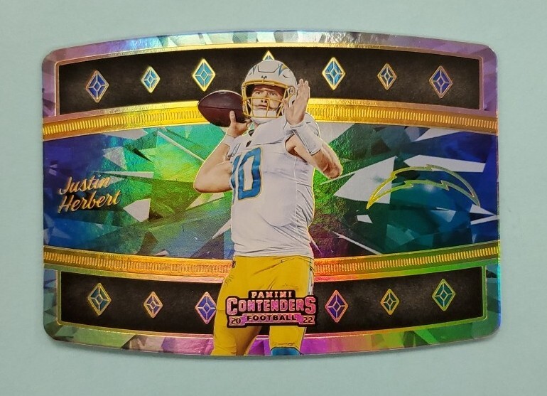 2022 Panini Contenders Justin Herbert Crown Jewels Case Hit SSP #CJ-JHE Card
