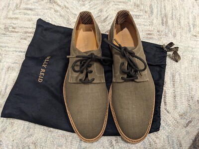 Billy Reid Men's 9.5 Canvas Olive Green Dress Shoes | eBay