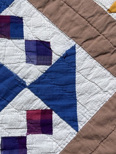 Vintage SHOO FLY quilt • Hand Quilted Stitched • 76”x60” - Picture 17 of 18