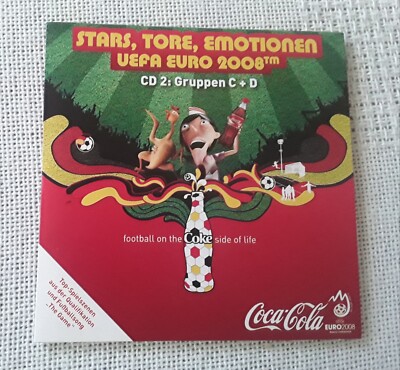 1 x Coca Cola CD-Rom UEFA Euro 2008: Stars, Tore, Emotionen, CD 2 , Gruppe C + D