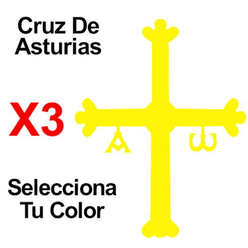 ASTURIAS CROSS VINYL STICKERS - Picture 6 of 15