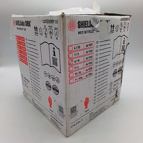 SHIELDskin CHEM Neo Nitril 300 Handschuhe Kategorie III PSA Größe 8/M - 10 Schachteln