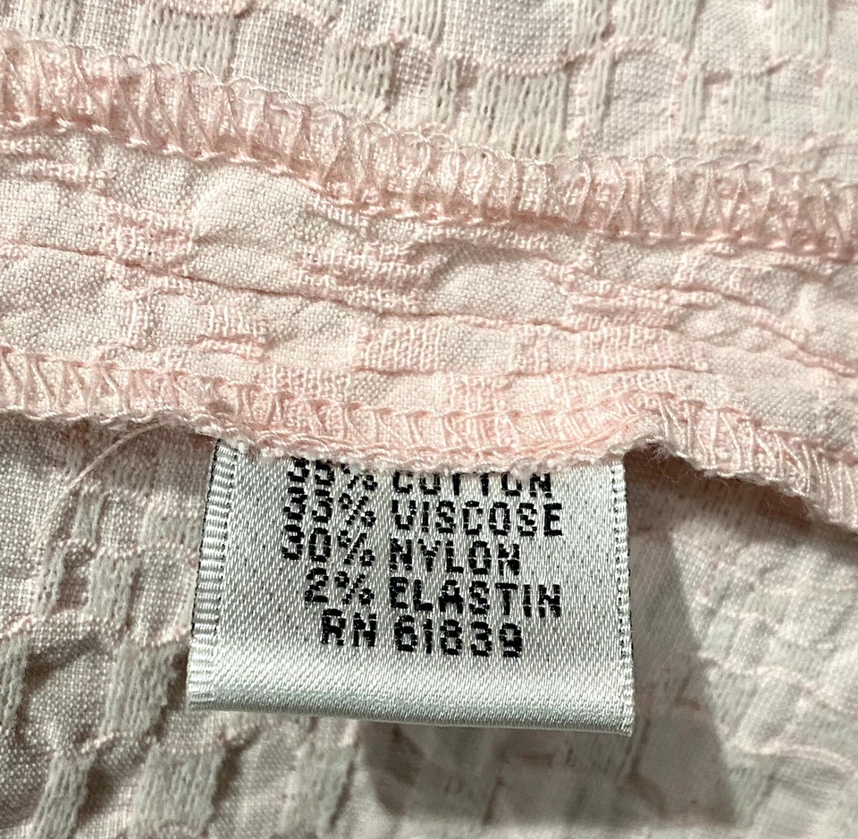 Blazer Rickie Freeman Teri Jon rosa acabamento em renda tamanho 8 feminino strass botão para cima - Imagem 4 de 4