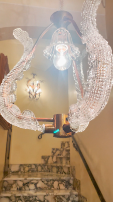 シーリングライト・天井照明 Barovier&Toso Murano glass pendant lamp Vintage Murano Barovier & Toso Pendant Chandelier | eBay