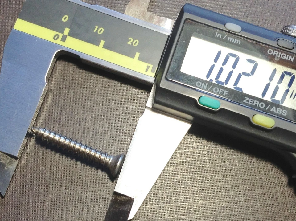 100 piezas #8 x 1 con #6 cabeza adornación parabrisas moldura tornillos acero inoxidable para Dodge Foto 4 de 4