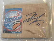 JESSICA MOORE Atlanta DREAM Basketball WNBA Signed Floor Tile 5" x 4" UCONN