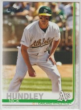 2019 Topps Update - NICK HUNDLEY - #US195 - Oakland Athletics