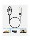 Wishinkle 5 USB Car Charger, 54W Multi Ports Car Charger Adapter, 5ft USB Spl...