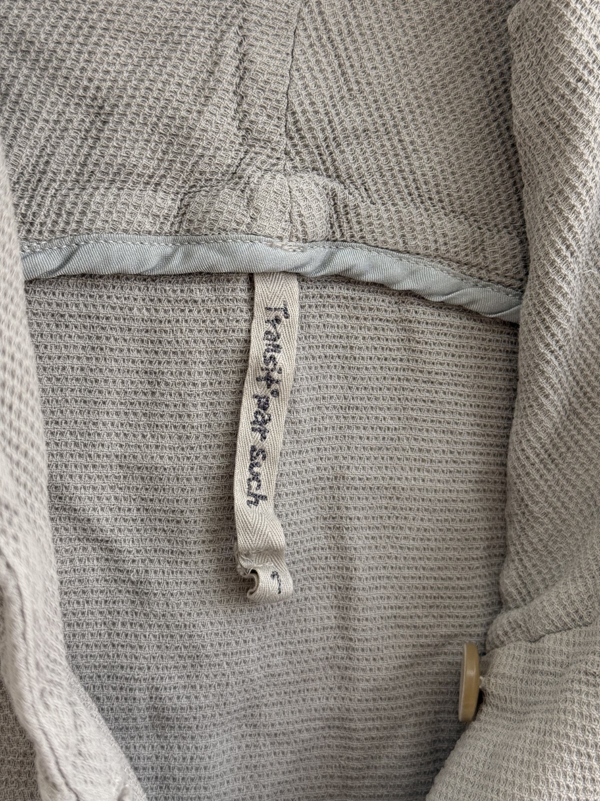 Transit Par Such Gray Textured Button Jacket Size… - image 4