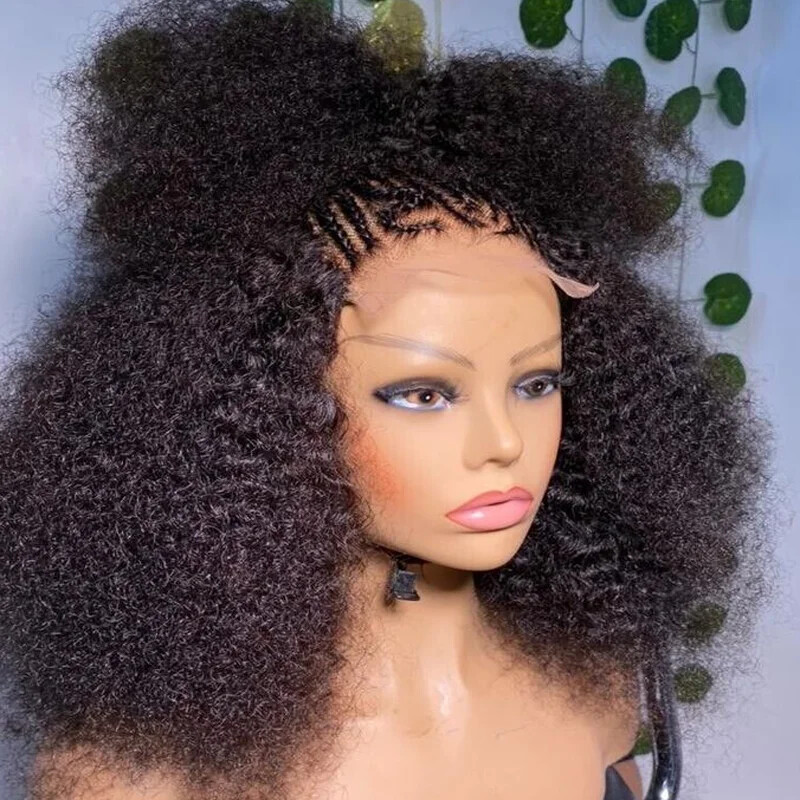 180 Density Short Soft 16 Inch Curly Lace Front Wigs Women  display picture 2