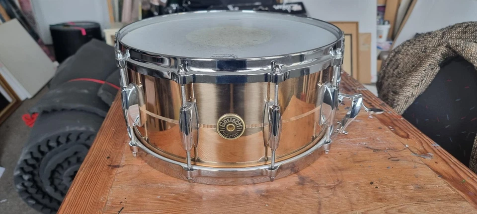 Gretsch USA Phosphor Bronze 14"x6,5" Snare, Snaredrum - fast neu - NP: 2298.-