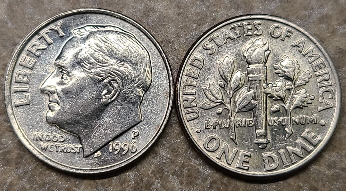 アメリカ1996年-W ルーズベルト One Dime ニッケル貨 PCGS アメリカ1996年-W ルーズベルト One Dime ニッケル貨 PCGS アメリカ