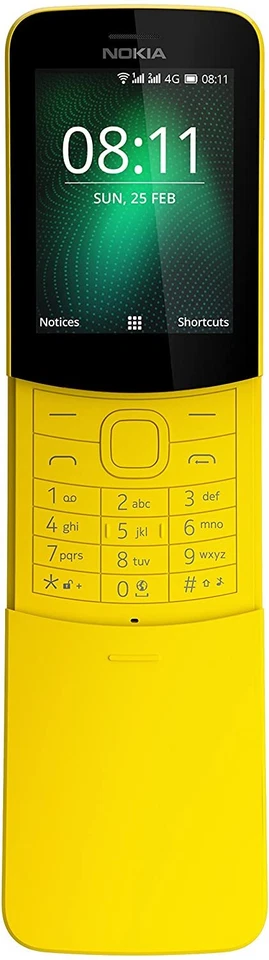 Original Nokia 8110 (2018) Dual SIM 4GB Unlocked LTE 4G Slide KaiOS Smartphone - Image 3 of 4