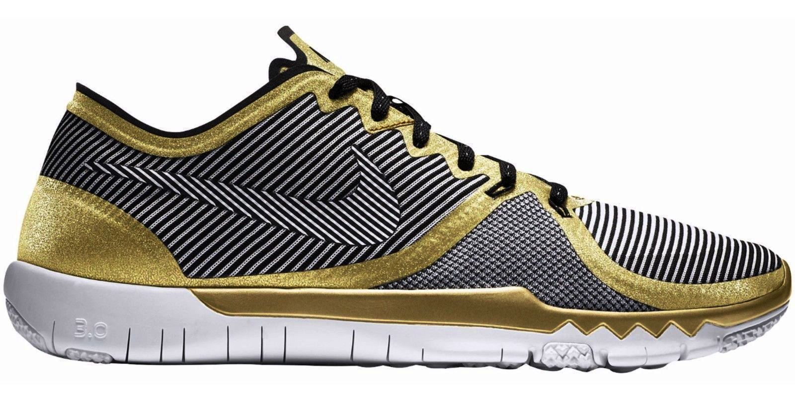 Nike SB50 Free Trainer 3.0 V4 NFL SUPER BOWL 50 Gold Black 9.5 Mens 749374 070 Nike SB50 Free Trainer 3.0 V4 NFL SUPER BOWL 50 Gold Black 9.5 Mens 749374 070