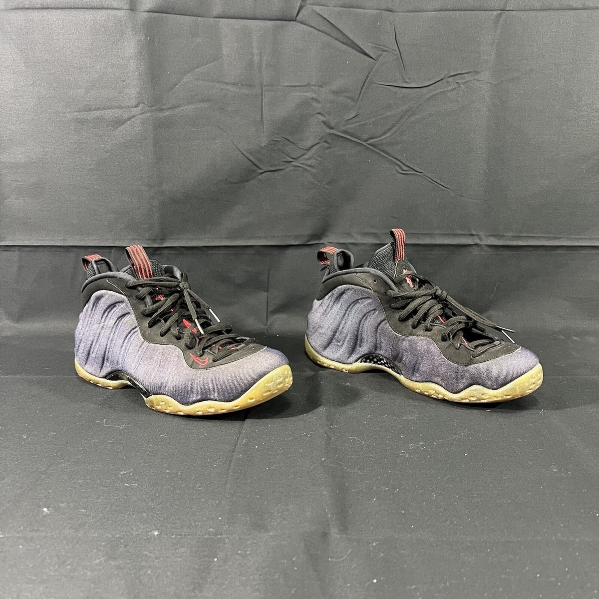 Nike Air Foamposite One “Denim” Size 11 Blue Black Red 314996-404