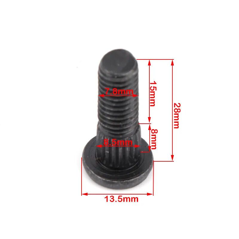 4 Pcs/lot 10.9 steel Spline Screw M12 M10 M8*1.25 Wheel Hub 4 Pcs/lot 10.9 steel Spline Screw M12 M10 M8*1.25 Wheel Hub