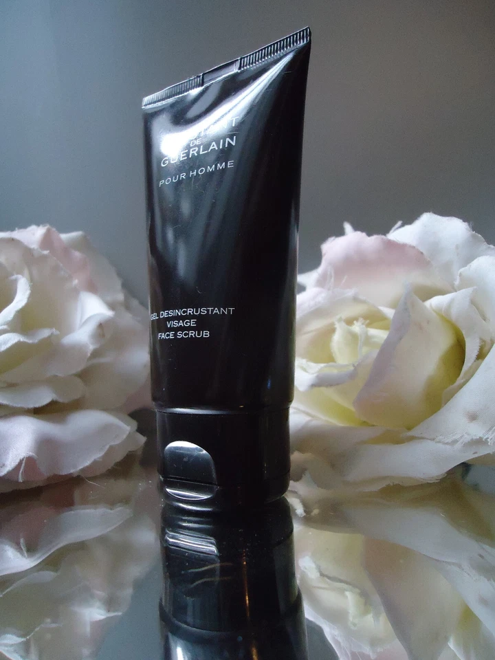 Guerlain L'INSTANT POUR HOMME Exfoliating Face Scrub 75ml New Few Markes to Tube - Immagine 2 di 4