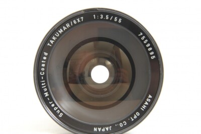 Exc++ Pentax SMC Takumar 6x7 55mm f/3.5 f 3.5 Wide Lens for 6x7 67