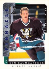 1996 Pinnacle Be a Player #32 Ken Baumgartner Anaheim Mighty Ducks