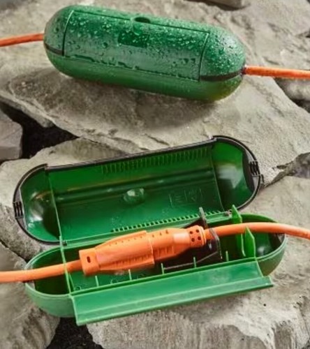 Extension Cord Covers Safety Seals Protects 2 Outdoor Connectors Water Resistant