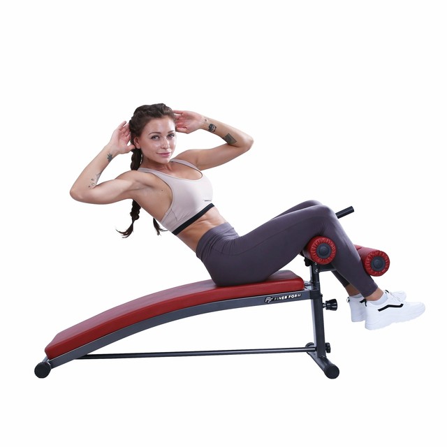 Adjustable Sit Up Bench With Reverse Crunch Handle For Ab