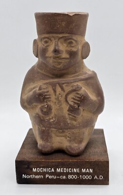 Vintage Schering Pharmaceutical Advertising Mochica Medicine Man Figure Tinactin