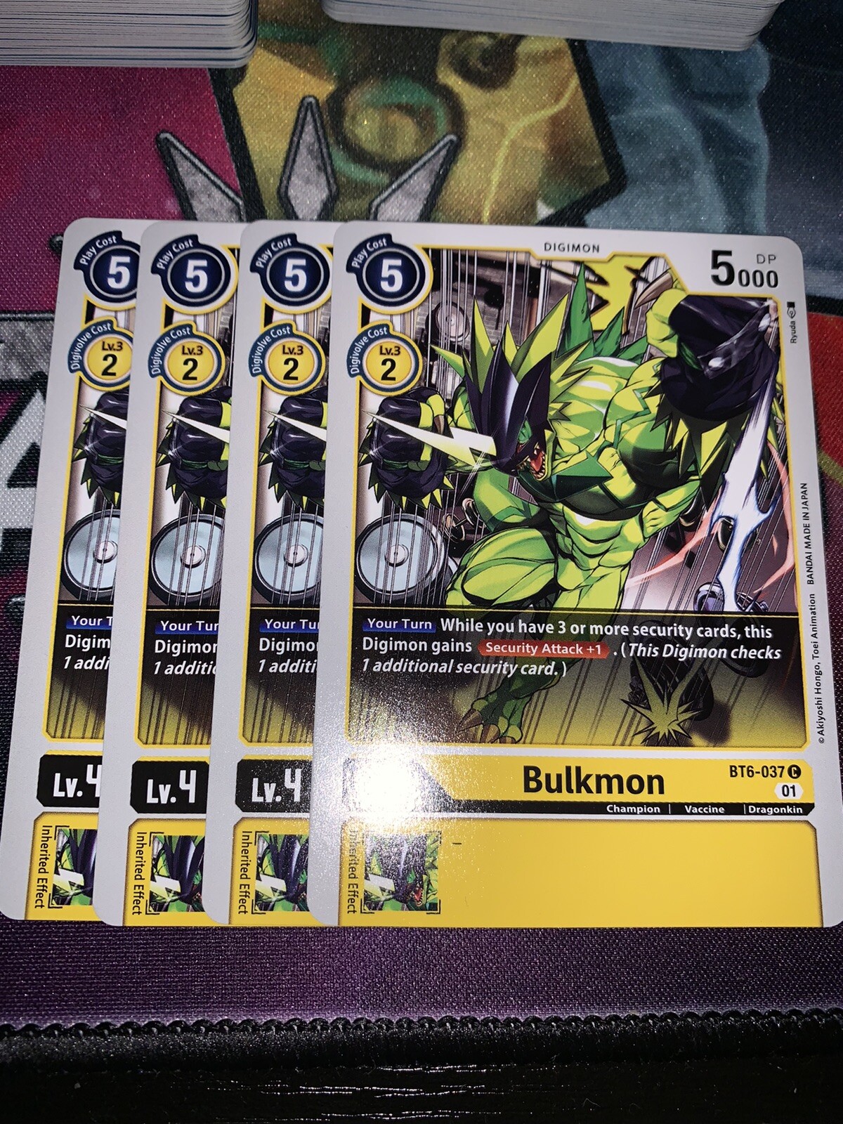 Digimon TCG Singles - Bulkmon x4 - BT6-037 - Common - NM - Playset | eBay