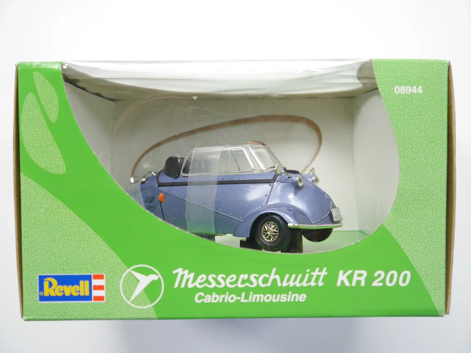 Messerschmitt KR 200 Cabrio-Limousine in blau metallic, Revell 0894 in 1:18 Ovp - Bild 2 von 4