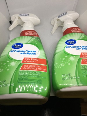Great value all purpose cleaner with bleach 32floz (681131596633)