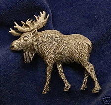Empire Pewter Walking Moose Pewter Pin 