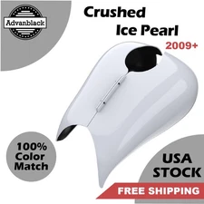 Crushed Ice Pearl Stretched Tank Cover Fits Harley Street Road Glide FLTR FLHX