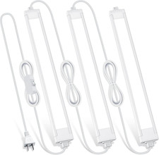 3 Pack Plug in under Cabinet Lighting for Kitchen, 6500K Bright under Counter Li