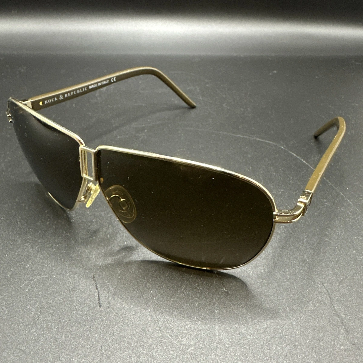 Rock & Republic Sunglasses Reddish Brown Predator Y2K Designer‎ SKULL Details rock republic sunglasses products for sale | eBay main image 3