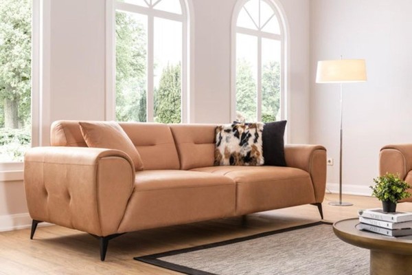 Luxus Sofa 3 Sitz Wohnzimmer Modernes Design Sofas Polster Couchen Neu-image