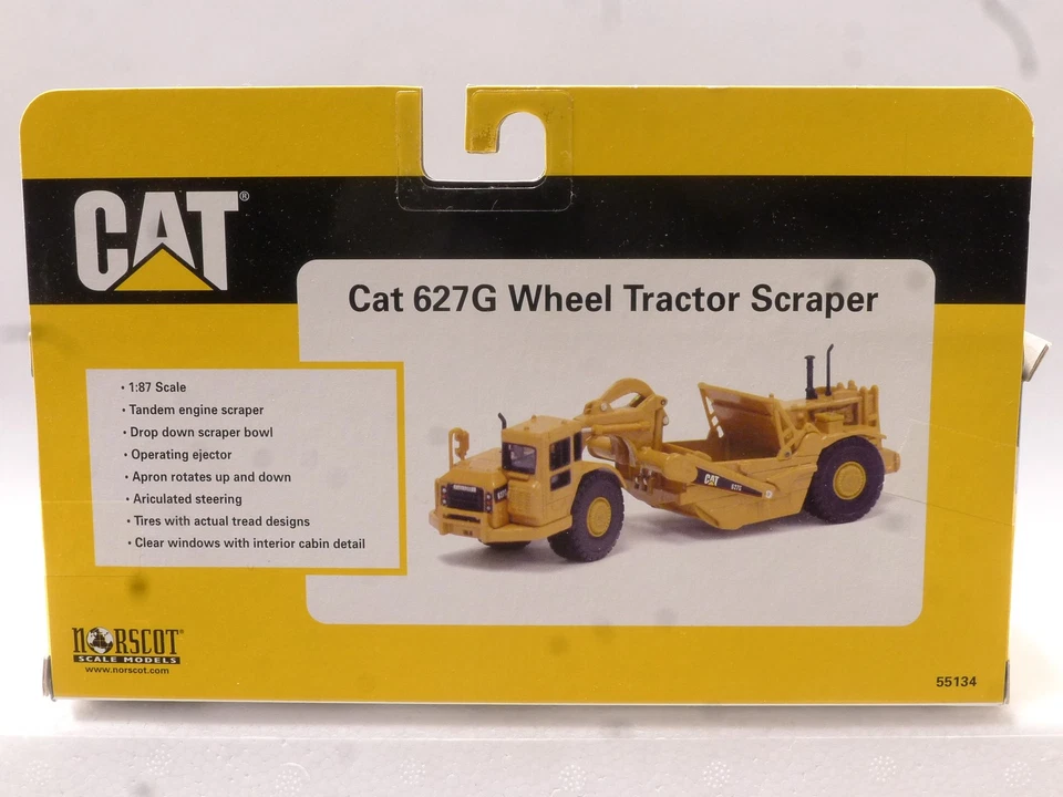 Norscot HO 55134 Die-Cast Cat 627G Wheel Tractor Scraper - Image 3 of 3