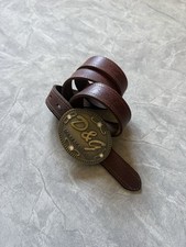 Vintage Dolce & Gabbana Leather Belt Made in Italy