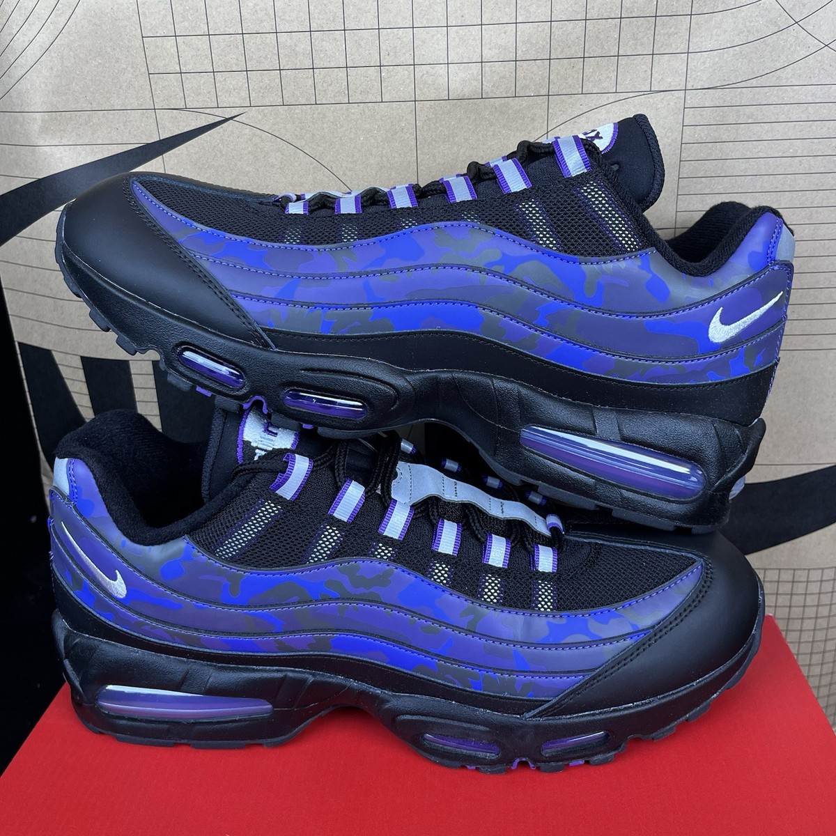 NEW Nike Air Max 95 OG Court Purple Camo Size 14 Men's NBY HQ1973