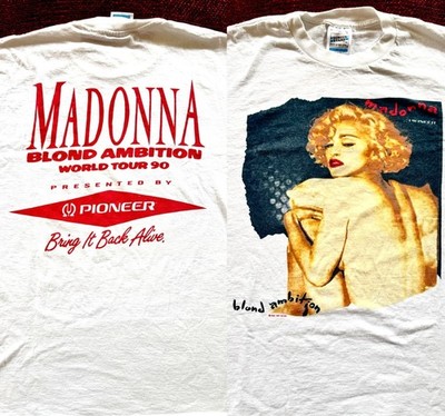 MADONNA BLOND AMBITION TOUR SHIRT PROMO PIONEER PRINT BOY TOY 1990 SCREEN STARS