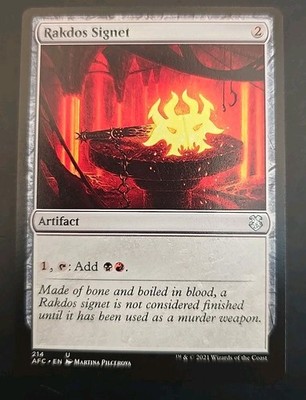 Rakdos Signet Forgotten Realms Commander MTG Regular Near Mint 