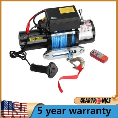 Electric Winch 12000LB 12V Steel Cable Wireless Remote for Truck Off-Road 4WD
