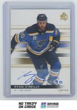 2019-20 SP Authentic Limited Auto Ryan O'Reilly #47 St. Louis Blues