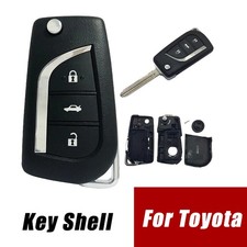 3 Button Replacement Car Key Fob Shell Cover For Toyota Camry RAV4 C-HR Corolla