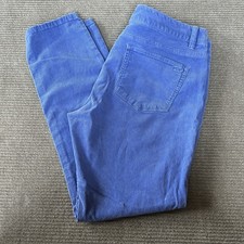 Vineyard Vines Corduroy Pants Women s 10 Periwinkle Blue Stretch Straight Unique
