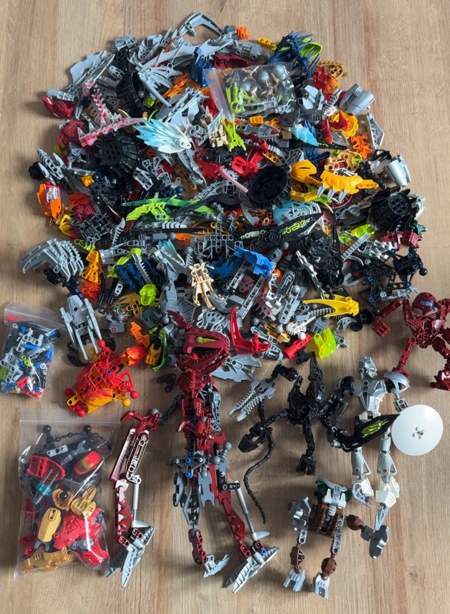 LEGO Bionicle Job Lot Bundle Figures, Weapons, Masks, Spares