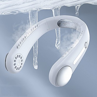 Leafless Hanging Neck Fan,[Instant Cooling] Personal Conditioner Built-in Ref...