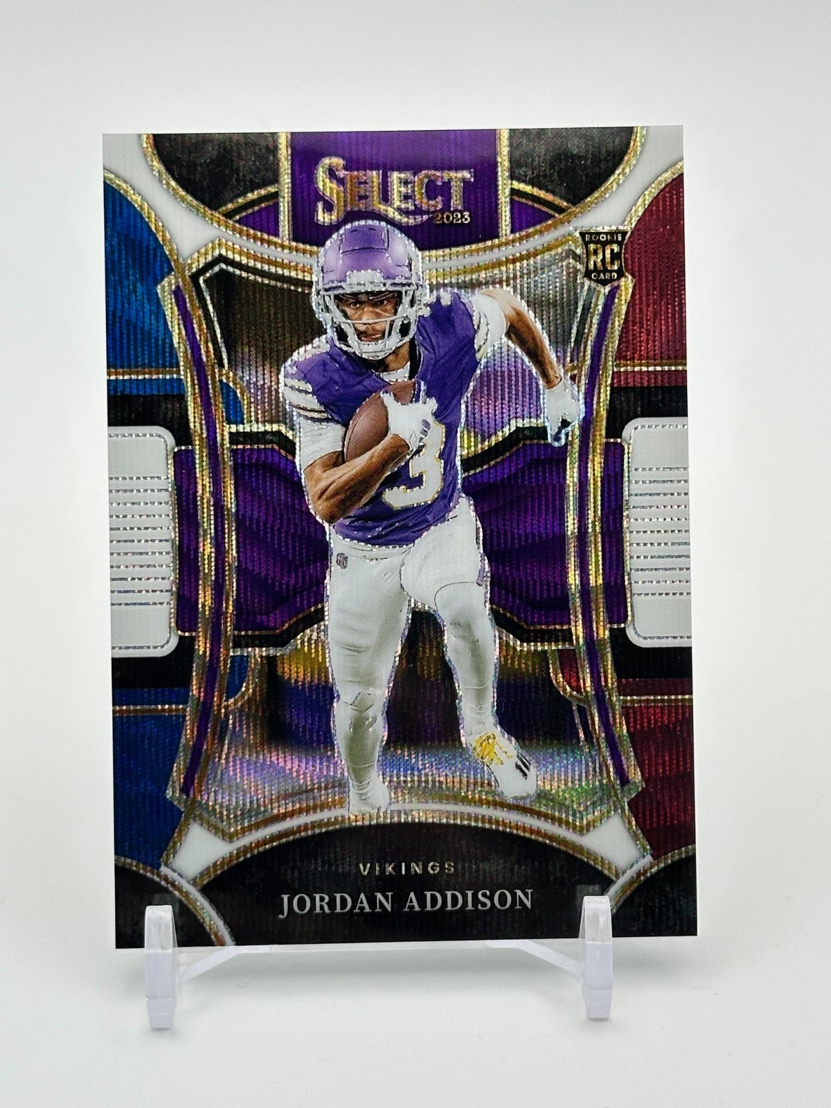 Jordan Addison 2023 Panini Select - Suite Level #462 Tri-Color Prizm /149 (RC)