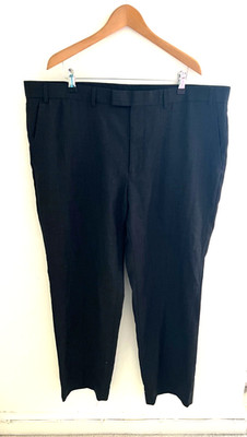 M&S Herren Wollmischung Smart Arbeitsanzug HOSE W42 L31 Anthrazit