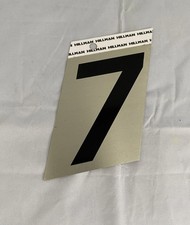 Hillman 3 Inch Adhesive Black Gold Aluminum House Number 7 mailbox