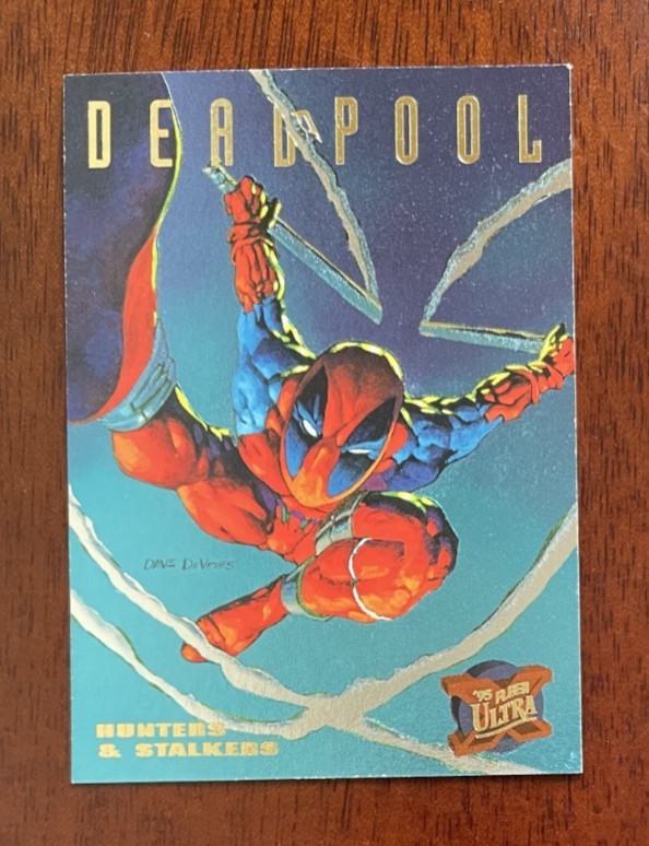1995 Fleer Ultra Marvel X-Men Rainbow Deadpool Hunters & Stalkers Card #3 of 9